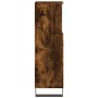 Armario de baño madera contrachapada roble ahumado 30x30x100 cm de vidaXL, Tocadores de baño - Ref: Foro24-831569, Precio: 49...