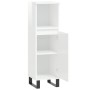 Glossy white plywood bathroom cabinet 30x30x100 cm by vidaXL, bathroom vanities - Ref: Foro24-831566, Price: 58,70 €, Discoun...