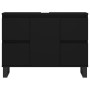 Mueble de baño madera de ingeniería negro 80x33x60 cm de vidaXL, Tocadores de baño - Ref: Foro24-831661, Precio: 82,92 €, Des...