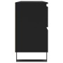 Mueble de baño madera de ingeniería negro 80x33x60 cm de vidaXL, Tocadores de baño - Ref: Foro24-831661, Precio: 82,92 €, Des...