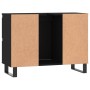 Mueble de baño madera de ingeniería negro 80x33x60 cm de vidaXL, Tocadores de baño - Ref: Foro24-831661, Precio: 82,92 €, Des...