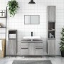 Sonoma gray engineered wood bathroom cabinet 80x33x60 cm by vidaXL, bathroom vanities - Ref: Foro24-831658, Price: 83,78 €, D...