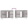 Sonoma gray engineered wood bathroom cabinet 80x33x60 cm by vidaXL, bathroom vanities - Ref: Foro24-831658, Price: 83,78 €, D...