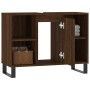 Mueble de baño madera de ingeniería roble marrón 80x33x60 cm de vidaXL, Tocadores de baño - Ref: Foro24-831643, Precio: 67,28...