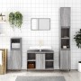 Sonoma gray engineered wood bathroom cabinet 80x33x60 cm by vidaXL, bathroom vanities - Ref: Foro24-831626, Price: 64,99 €, D...