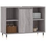 Sonoma gray engineered wood bathroom cabinet 80x33x60 cm by vidaXL, bathroom vanities - Ref: Foro24-831626, Price: 64,99 €, D...