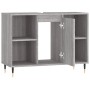 Sonoma gray engineered wood bathroom cabinet 80x33x60 cm by vidaXL, bathroom vanities - Ref: Foro24-831626, Price: 64,99 €, D...