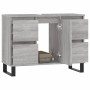 Sonoma gray engineered wood bathroom cabinet 80x33x60 cm by vidaXL, bathroom vanities - Ref: Foro24-831666, Price: 76,69 €, D...