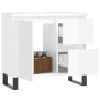 Glossy white plywood bathroom cabinet 65x33x60 cm by vidaXL, bathroom vanities - Ref: Foro24-831614, Price: 84,98 €, Discount: %