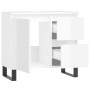 Glossy white plywood bathroom cabinet 65x33x60 cm by vidaXL, bathroom vanities - Ref: Foro24-831614, Price: 84,98 €, Discount: %