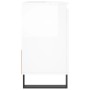 Armario de baño madera contrachapada blanco brillo 65x33x60 cm de vidaXL, Tocadores de baño - Ref: Foro24-831614, Precio: 84,...