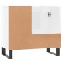 Glossy white plywood bathroom cabinet 65x33x60 cm by vidaXL, bathroom vanities - Ref: Foro24-831614, Price: 84,98 €, Discount: %