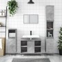 Mueble de baño madera de ingeniería gris hormigón 80x33x60 cm de vidaXL, Tocadores de baño - Ref: Foro24-831632, Precio: 54,4...