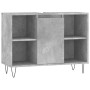 Betongrauer Badezimmerschrank aus Holzwerkstoff, 80 x 33 x 60 cm von vidaXL, Badezimmerwaschtische - Ref: Foro24-831632, Prei...