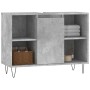 Betongrauer Badezimmerschrank aus Holzwerkstoff, 80 x 33 x 60 cm von vidaXL, Badezimmerwaschtische - Ref: Foro24-831632, Prei...