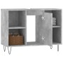 Betongrauer Badezimmerschrank aus Holzwerkstoff, 80 x 33 x 60 cm von vidaXL, Badezimmerwaschtische - Ref: Foro24-831632, Prei...