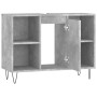 Betongrauer Badezimmerschrank aus Holzwerkstoff, 80 x 33 x 60 cm von vidaXL, Badezimmerwaschtische - Ref: Foro24-831632, Prei...