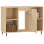 Mueble de baño madera de ingeniería roble Sonoma 80x33x60 cm de vidaXL, Tocadores de baño - Ref: Foro24-831623, Precio: 65,87...