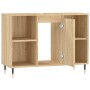 Mueble de baño madera de ingeniería roble Sonoma 80x33x60 cm de vidaXL, Tocadores de baño - Ref: Foro24-831623, Precio: 65,87...