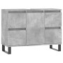 Mueble de baño madera de ingeniería gris hormigón 80x33x60 cm de vidaXL, Tocadores de baño - Ref: Foro24-831664, Precio: 93,4...