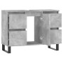 Mueble de baño madera de ingeniería gris hormigón 80x33x60 cm de vidaXL, Tocadores de baño - Ref: Foro24-831664, Precio: 93,1...