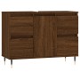 Mueble de baño madera de ingeniería roble marrón 80x33x60 cm de vidaXL, Tocadores de baño - Ref: Foro24-831651, Precio: 71,73...