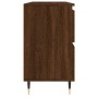 Mueble de baño madera de ingeniería roble marrón 80x33x60 cm de vidaXL, Tocadores de baño - Ref: Foro24-831651, Precio: 71,73...