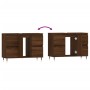 Mueble de baño madera de ingeniería roble marrón 80x33x60 cm de vidaXL, Tocadores de baño - Ref: Foro24-831651, Precio: 71,73...