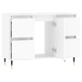 Engineered wood bathroom cabinet in white, 80x33x60 cm by vidaXL, bathroom vanities - Ref: Foro24-831644, Price: 85,57 €, Dis...