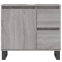 Armario de baño madera contrachapada gris Sonoma 65x33x60 cm de vidaXL, Tocadores de baño - Ref: Foro24-831618, Precio: 70,93...