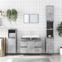 Concrete gray engineered wood bathroom cabinet 80x33x60 cm by vidaXL, bathroom vanities - Ref: Foro24-831648, Price: 92,59 €,...