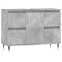 Concrete gray engineered wood bathroom cabinet 80x33x60 cm by vidaXL, bathroom vanities - Ref: Foro24-831648, Price: 92,59 €,...