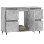 Concrete gray engineered wood bathroom cabinet 80x33x60 cm by vidaXL, bathroom vanities - Ref: Foro24-831648, Price: 92,59 €,...