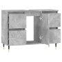 Concrete gray engineered wood bathroom cabinet 80x33x60 cm by vidaXL, bathroom vanities - Ref: Foro24-831648, Price: 92,59 €,...