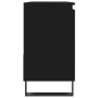 Armario de baño madera contrachapada negro 65x33x60 cm de vidaXL, Tocadores de baño - Ref: Foro24-831613, Precio: 64,30 €, De...