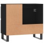 Armario de baño madera contrachapada negro 65x33x60 cm de vidaXL, Tocadores de baño - Ref: Foro24-831613, Precio: 64,30 €, De...