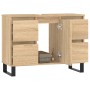 Mueble de baño madera de ingeniería roble Sonoma 80x33x60 cm de vidaXL, Tocadores de baño - Ref: Foro24-831663, Precio: 120,1...