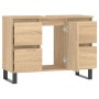 Mueble de baño madera de ingeniería roble Sonoma 80x33x60 cm de vidaXL, Tocadores de baño - Ref: Foro24-831663, Precio: 120,1...