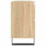 Sonoma oak engineered wood bathroom cabinet 80x33x60 cm by vidaXL, bathroom vanities - Ref: Foro24-831663, Price: 118,98 €, D...