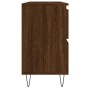 Engineered wood bathroom furniture in brown oak, 80x33x60 cm. by vidaXL, bathroom vanities - Ref: Foro24-831659, Price: 72,30...