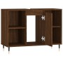 Mueble de baño madera de ingeniería roble marrón 80x33x60 cm de vidaXL, Tocadores de baño - Ref: Foro24-831627, Precio: 64,09...