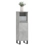 Badezimmerschrank Sperrholz grauer Beton 30x30x100 cm von vidaXL, Badezimmerwaschtische - Ref: Foro24-831568, Preis: 52,83 €,...