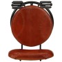 Kitchen stools 2 pcs black and brown genuine goatskin by vidaXL, Kitchen stools - Ref: Foro24-338215, Price: 206,28 €, Discou...