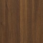 Oak brown plywood chest of drawers with wheels by vidaXL, Lockers and storage cabinets - Ref: Foro24-342676, Price: 88,52 €, ...