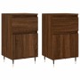 Aparadores 2 uds madera de ingeniería marrón roble 40x35x70 cm de vidaXL, Aparadores - Ref: Foro24-831147, Precio: 64,65 €, D...