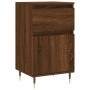 Aparadores 2 uds madera de ingeniería marrón roble 40x35x70 cm de vidaXL, Aparadores - Ref: Foro24-831147, Precio: 64,65 €, D...