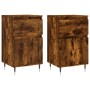 Aparadores 2 uds madera de ingeniería roble ahumado 40x35x70 cm de vidaXL, Aparadores - Ref: Foro24-831143, Precio: 69,55 €, ...