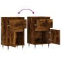 Aparadores 2 uds madera de ingeniería roble ahumado 40x35x70 cm de vidaXL, Aparadores - Ref: Foro24-831143, Precio: 69,55 €, ...