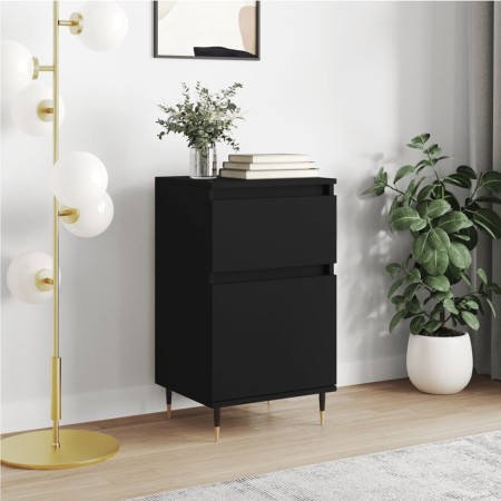 Black engineered wood sideboard 40x35x70 cm by vidaXL, Sideboards - Ref: Foro24-831134, Price: 48,24 €, Discount: %