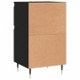 Black engineered wood sideboard 40x35x70 cm by vidaXL, Sideboards - Ref: Foro24-831134, Price: 48,24 €, Discount: %